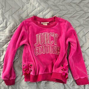 Juicy Couture Toddler Girls Velour Sweatshirt